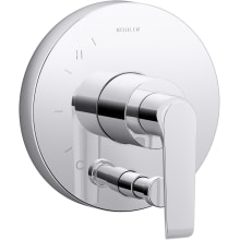 Avid Dual Function Pressure Balanced Valve Trim Only with Single Lever Handle and Integrated Diverter - Less Rough In
