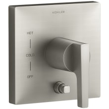 Honesty Two Function Pressure Balanced Valve Trim Only with Single Lever Handle and Integrated Diverter - Less Rough In