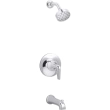 Tempered Tub and Shower Trim Package with 1.75 GPM Single Function Shower Head