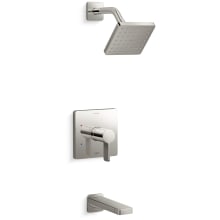 Parallel Tub and Shower Trim Package with 2.5 GPM Single Function Shower Head