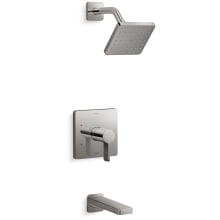 Parallel Tub and Shower Trim Package with 2.5 GPM Single Function Shower Head