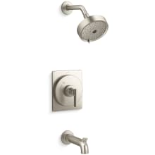 Castia by Studio McGee Tub and Shower Trim Package with Tub Spout Diverter and 2.5 GPM Single Function Shower Head with MasterClean Sprayface