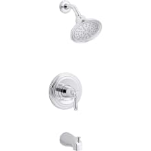 Devonshire Tub and Shower Trim Package with 1.75 GPM Single Function Shower Head and Pressure-Balancing Diaphragm Technology
