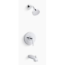 Pitch Tub and Shower Trim Package with 1.75 GPM Single Function Shower Head