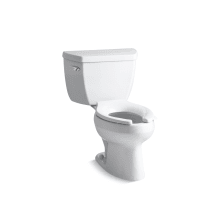 Wellworth 1.6 GPF Two Piece Toilet with Pressure Lite Technology - Less Seat