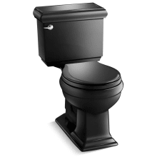 Memoirs Classic 1.28 GPF Two-Piece Round Comfort Height Toilet with AquaPiston Technology - Seat Not Included