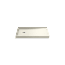 Rely 48" x 32" Rectangular Shower Base with Single Threshold and Left Drain