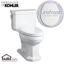 Kathryn 1.28 GPF Elongated One-Piece Elongated Toilet with Purefresh Technology (Seat and Tank Included)