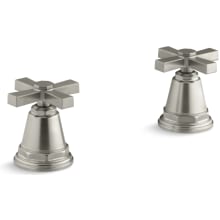 Pinstripe Single Handle Valve Trim Only with Metal Cross Handle