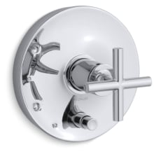 Purist Two Function Pressure Balanced Valve Trim Only with Single Cross Handle and Integrated Diverter - Less Rough In