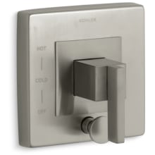 Single Handle Rite-Temp Pressure Balanced Valve Trim Only with Diverter and Metal Lever Handle from the Loure Collection