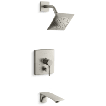 Single Handle Rite-Temp Pressure Balanced Bath and Shower Trim from the Stance Collection