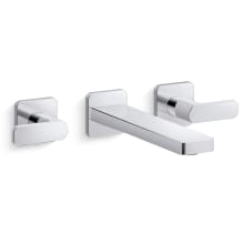 Parallel 1.2 GPM Wall Mounted Widespread Bathroom Faucet