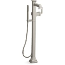 Riff Floor Mounted Tub Filler with Built-In Diverter - Includes Hand Shower