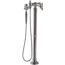 Artifacts Floor Mounted Tub Filler with Built-In Diverter - Includes Hand Shower