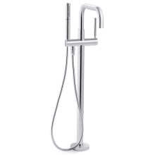Purist Floor Mounted Tub Filler with Built-In Diverter - Includes Hand Shower