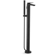 Avid Floor Mounted Tub Filler with Built-In Diverter -Includes 1.75 GPM Multi Function Hand Shower