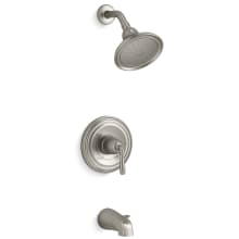 Devonshire Tub and Shower Trim Package with 1.75 GPM Single Function Shower Head and Pressure-Balancing Diaphragm Technology