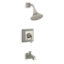 Single Handle Rite-Temp Pressure Balanced Tub and Shower Trim with Single Function Shower Head from the Memoirs Stately Series