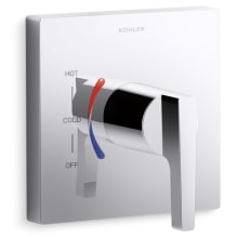 Honesty Single Lever Handle for Rite-Temp Pressure Balancing Valve with Red / Blue Index - Trim Only