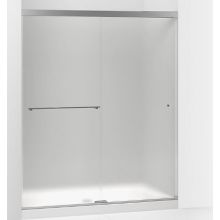 Revel 70" High x 59-5/8" Wide Sliding Semi Frameless Shower Door with Frosted Glass