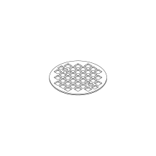 Round Strainer Plate Used with the Kohler K-9135 Round Shower Drain