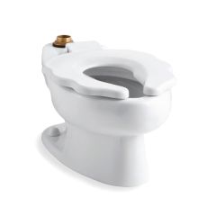 Primary elongated bowl toilet with seat