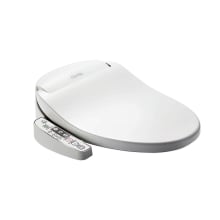 Novita Elongated Bowl Bidet Seat with Warm Air Dryer, Heated Seat, and Side Panel Controls