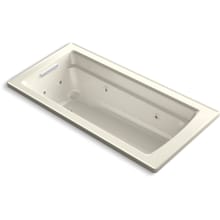 Archer 66" Drop In Acrylic Soaking Tub with Reversible Drain and Overflow