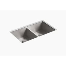 Vault Stainless Steel Double Basin Undermount Kitchen Sink