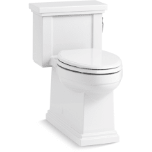 Tresham 1.28 GPF Elongated One-Piece Comfort Height Toilet with AquaPiston Technology and Right Hand Trip Lever