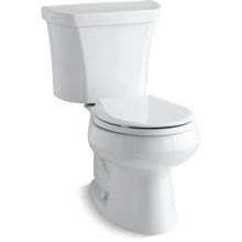 Wellworth 1.1 / 1.6 GPF Round Two-Piece Toilet with Right Hand Trip Lever and Class Five Flush Technology - Less Seat