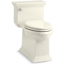 Memoirs 1.28 GPF Compact Elongated One-Piece Comfort Height Toilet with AquaPiston and Glenbury Quiet-Close Seat Included