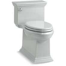 Memoirs 1.28 GPF Compact Elongated One-Piece Comfort Height Toilet with AquaPiston and Glenbury Quiet-Close Seat Included
