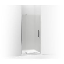 Revel 70" High x 40" Wide Hinged Frameless Shower Door with Frosted Glass