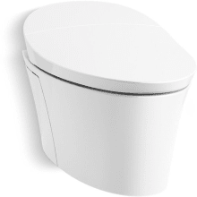 Veil Elongated Wall Hung Toilet with Actuator Plate - Less In-Wall Plate