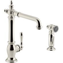 Artifacts 1.5 GPM Single Hole Kitchen Faucet - Includes Side Spray