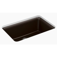 Cairn 27-1/2" Undermount Single Bowl Neoroc Granite Composite Kitchen Sink with Bottom Sink Rack