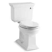 Memoirs Stately 1.28 GPF Two-Piece Elongated Comfort Height Toilet with Right Hand Trip Lever and AquaPiston Technology - Seat Not Included