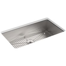 Vault 33" Single Basin Top-Mount/Under-Mount 18-Gauge Stainless Steel Kitchen Sink with SilentShield