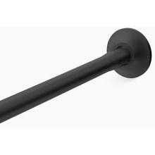 Expanse 60" - 72" Adjustable Curved Shower Rod with Modern Design