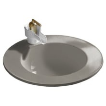 Camber 14" Drop In Bathroom Sink with 1 Hole Drilled