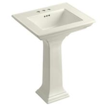 24" Centerset Fireclay Bathroom Sink with Overflow and 3 Pre Drilled Faucet Holes from the Memoirs Collection