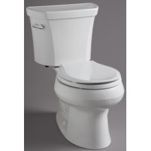 1.28 GPF Two-Piece Round Toilet with 14" Rough In and Tank Locks from the Wellworth Collection