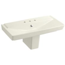 39" Single Basin Semi-Pedestal Bathroom Sink from the Reve Collection