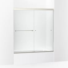 Revel 62" High x 59-5/8" Wide Frameless Bypass Sliding Shower Door with Clear Glass