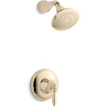 Finial Traditional Shower Trim Package with Single Function Shower Head and Rite-Temp Pressure-Balancing Valve Technology
