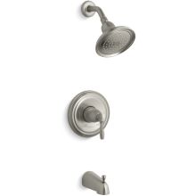 Devonshire Rite-Temp Pressure-Balancing Bath and Shower Faucet Trim With Lever Handle and Slip-Fit Spout