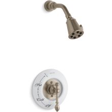 Single Handle Rite-Temp Pressure Balanced Shower Only Trim with Single Function Shower Head from the IV Georges Brass Series