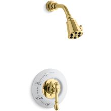 Single Handle Rite-Temp Pressure Balanced Shower Only Trim with Single Function Shower Head from the IV Georges Brass Series